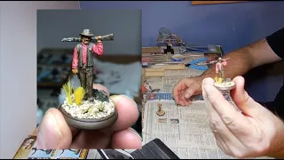 Miniature Painting - Painting: Bandido & U.S. Marshal - Shadows of Brimstone