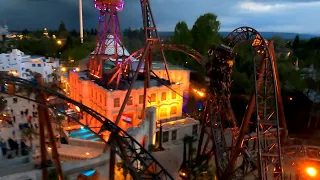 VOLTRON Nevera im stimmigen Abendlicht #europapark #freizeitpark #rollercoaster