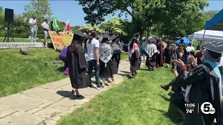 CWRU student protestors host alternative graduation
