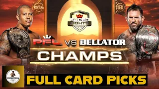 Full Card Breakdowns PFL vs. Bellator: CHAMPS: Renan Ferreira vs. Ryan Bader