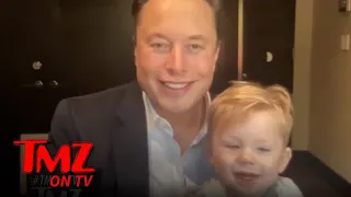 Elon Musk's Baby Boy Makes Appearance During Space Presentation | TMZ TV