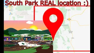 South Park actual real location on a real map Colorado