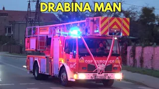 Drabina MAN trafiła do OSP - OSP Kurowice wita "nowy" wóz 469[E]22 SD-32 MAN 15.285/Metz