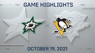 NHL Highlights | Stars vs. Penguins - Oct 19, 2021