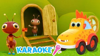 The Ants Go Marching karaoke song for kids. Super simple songs for toddlers. Sing with Monster Cars!