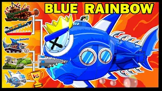 Evolution of Blue Shark Submarine - Blue Rainbow Friends | Cartoons about tanks | Tino Tank