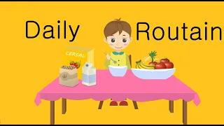 Animated English — My Daily Routine vocabulary, Let`s talk about your daily routine