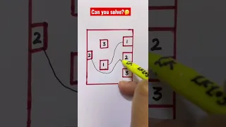 Connect the lines from 1 to 1, 2 to 2, 3 to 3 without crossing the lines!