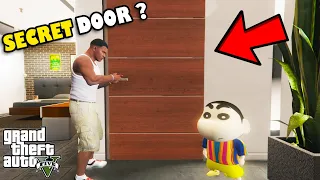 Franklin Opened THE MOST SECRET DOOR of Franklin's House in GTA 5 | SHINCHAN and CHOP