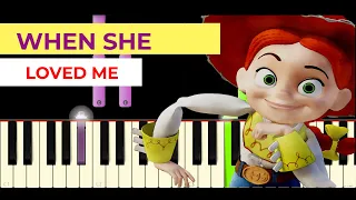 Toy Story 2 - When She Loved Me - Piano Tutorial -Easy