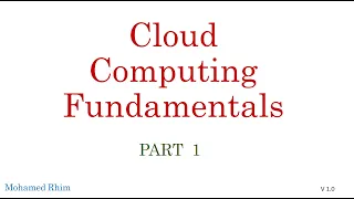 Cloud Computing Fundamentals Training Part 1 (using Arabic, French and English languages!!!)