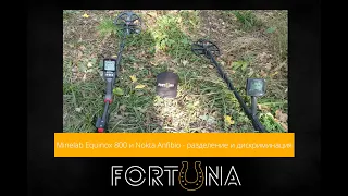 Minelab Equinox 800 и Nokta Anfibio - разделение и дискриминация