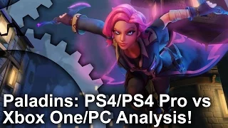 [4K] Paladins PS4/ PS4 Pro vs Xbox One vs PC - Graphics Comparison + Frame-Rate Test