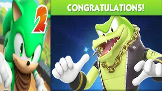 Sonic Dash 2: Sonic Boom - Vector the Crocodile New Character Unlocked All 7 Characters Gameplay