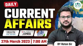 27th March 2023 | Daily Current Affairs Live by Ratan Sir #ratansir #currentaffairs #current