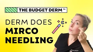 Dermatologist does at-home Microneedling! | Pros + Cons vs. In-office treatment