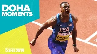 Coleman wins the 100m | World Athletics Championships 2019 | Doha Moments