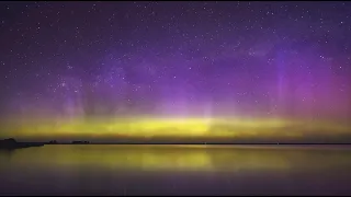 Aurora Australis Lightshow Timelapse | 'The Southern Lights' Christchurch New Zealand