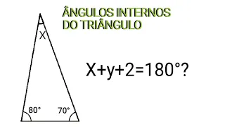 Soma dos Ângulos internos do  Triângulo (parte 1)