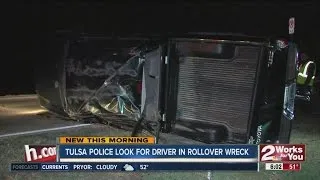 Tulsa Police responded to a rollover wreck .