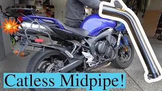 Elevate Your FZ6's Exhaust Sound: How to Install a Catless Mid Pipe