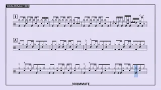 Demon Slayer Opening 1 (★★★★☆) | Drum Sheet Music