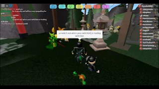 [Read Desc] Roblox Loomian Legacy Begging scammer caught in act and left.