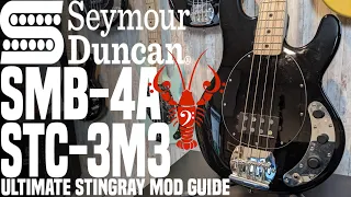 Seymour Duncan SMB-4A & STC-3M3 in a Ray4 SUB- ULTIMATE Stingray Mod Guide- LowEndLobster Fresh Look