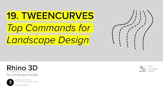 19. TWEENCURVES | Rhino Commands for Landscape Design