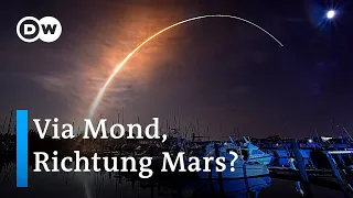 Unbemannte Mondmission Artemis 1 gestartet | DW News