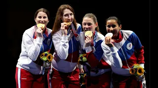 Российские рапиристки выиграли золото Олимпиады в Токио