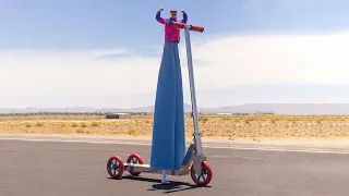 Oliver Tree Crashes The World’s Biggest Scooter