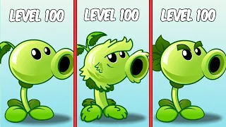 All Plants level 100 use 1 Power Up Vs 5 Weasel Hoarder Zombies Level 30 - PvZ 2 Challenge