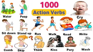 Action Verbs Vocabulary | 100 Action Words | Action Verbs Vocabulary in English With Pictures