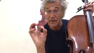 Thomas Demenga's 3-minute master class Nr.5 on upper half of the bow. Popper Etude Nr. 1