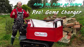 REAL GAME CHANGER (GeoTech GeoPorter H-540E dumper to move heavy loads around the off-grid farm) *29