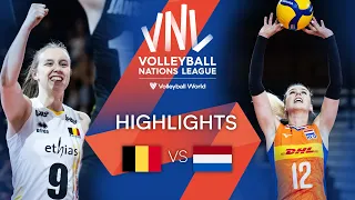 🇧🇪 BEL vs. 🇳🇱 NED - Highlights Week 3 | Women's VNL 2022