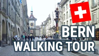 Walking in BERN City Switzerland 4K 60p 🇨🇭