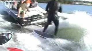 Wakesurfer Sea Doo Crash