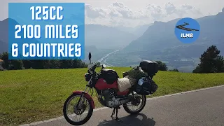 European motorcycle tour by Honda CG 125cc