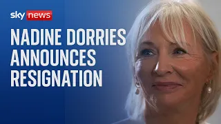 Nadine Dorries formally resigns as MP