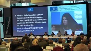 Ruslana's speech at the plenary session of the EESC in Brussels