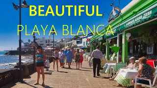 Playa BLANCA LANZAROTE Spain 2024 🇪🇸 🔴 NEW Beautiful Walking Tour in Canary Islands [4K UHD]