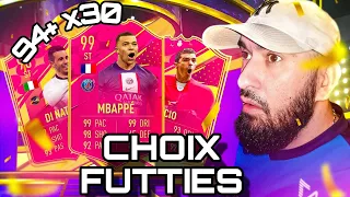 J'OUVRE "30 CHOIX FUTTIES 94+" JE PACK DU TRES LOURD (sur mon compte) #fifa23