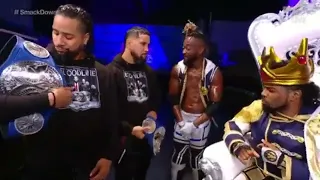 The usos confront the new day Backstage wwe smackdown December 17,2021