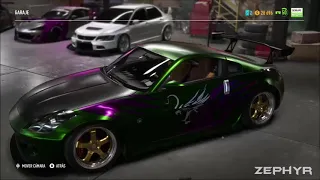 Need For Speed Payback  Rachel´s Nissan 350z Comparison of the one I did, and what they added.