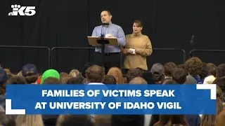 Families of victims speak at University of Idaho vigil