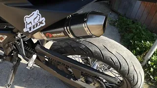 Yamaha wr125x fake akrapovic sound with db killer