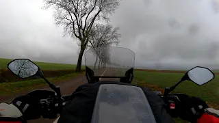 Chaourçois ride in winter countryside || Yamaha XT 1200 ZE Super Ténéré