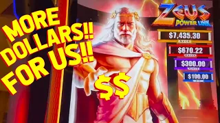 ZEUS MULTIPLIED OUR MONEY!! with VegasLowRoller on Coin Combo and Zeus Slot Machine!!